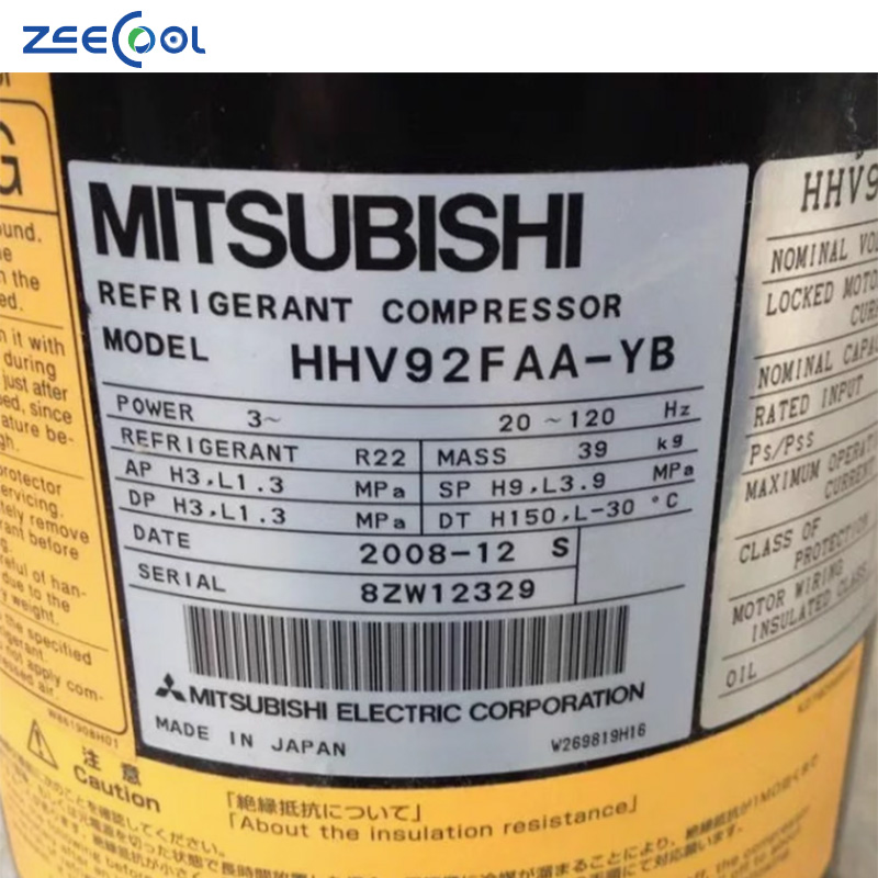 HHV92FB-YJHC HHV92FB-YJC HHV92FAA-YJ HHV92FAA-YJC Original New Mitsubishi 9hp Scroll Inverter Compressor
