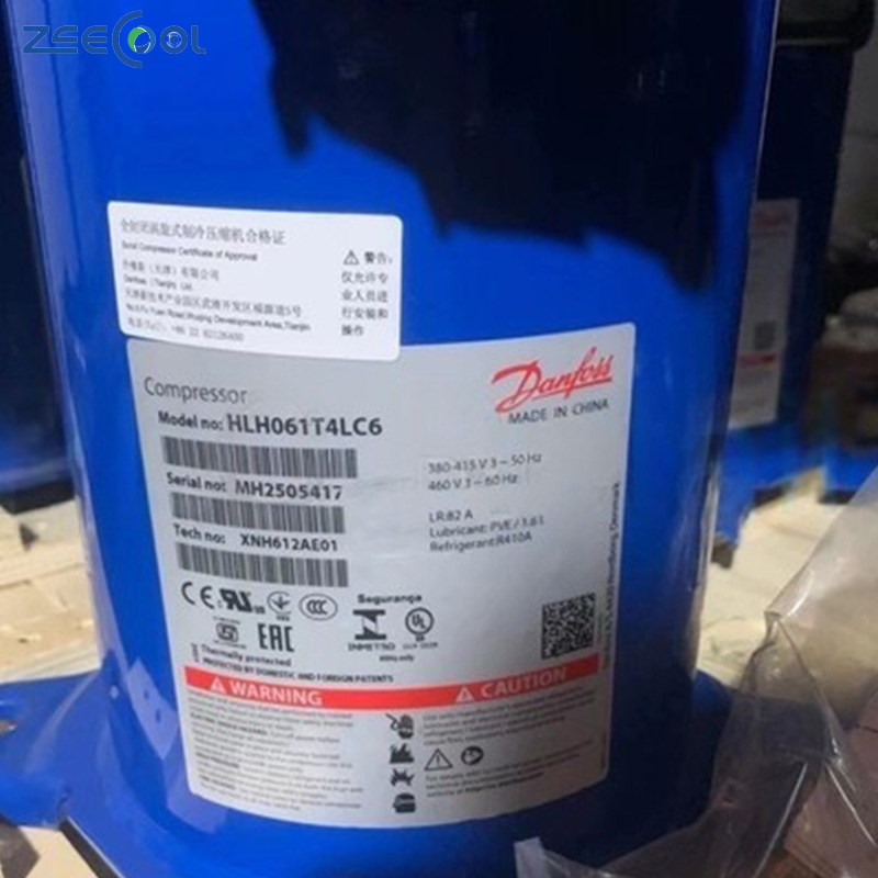 Hot Sale HLH061T4LC6 HLH061T4LC8 HLH068T4LC6 Dan-foss 5hp R410a Scroll Refrigeration Compressor