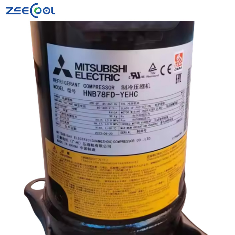 R410A Air Conditioning Inverter Refrigeration Scroll Compressor for Mitsubishi HNB78FA-YE HNB78FC-YE-C HNB78FD-YEHC