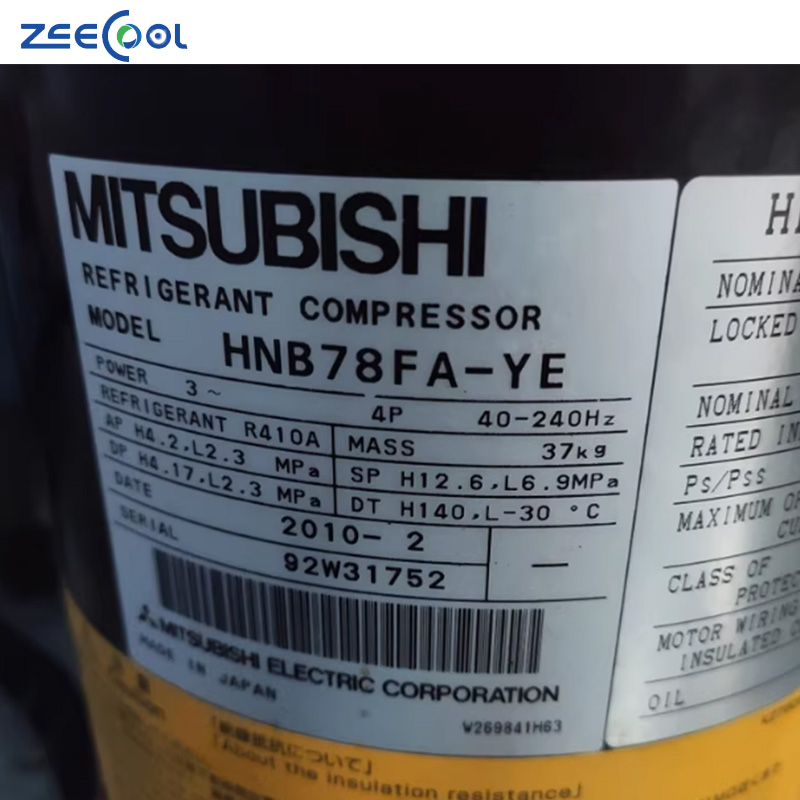 R410A Air Conditioning Inverter Refrigeration Scroll Compressor for Mitsubishi HNB78FA-YE HNB78FC-YE-C HNB78FD-YEHC
