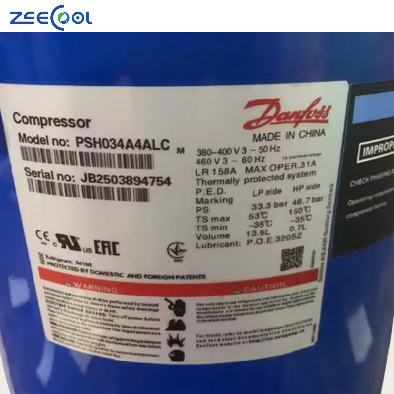 PSH019A4ALB PSH019A4ALC Scroll Hermetic Compressor for Heat Pump Central Air Conditioning Heating