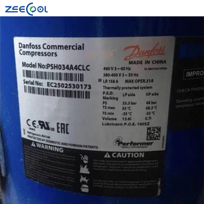 PSH019A4ALB PSH019A4ALC Scroll Hermetic Compressor for Heat Pump Central Air Conditioning Heating