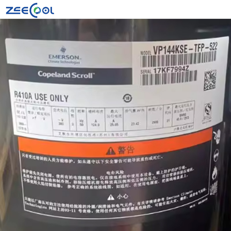 Wholesale Price VP144KSE-TFP-522 Copeland 12HP R410A Scroll Air Conditioner Industrial Cooling Compressor