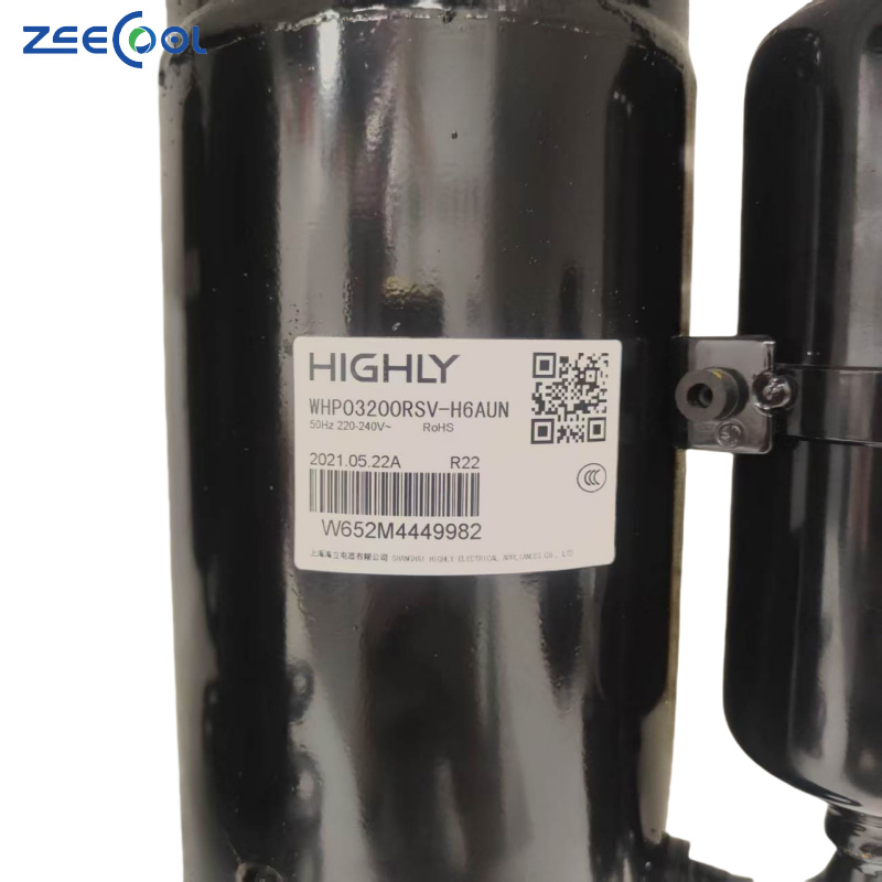 WHP03200RSV-H6AUN Highly R22 220-240v 50hz 1hp Rotary Compressor for Freezer Display Cabinet