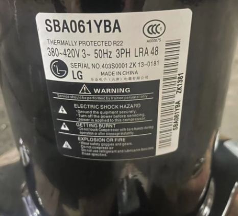 Hot Sale LG R22 SBA052YBA SBA052YNA Air Conditioning Refrigeration Compressor Cooling Unit Compressor
