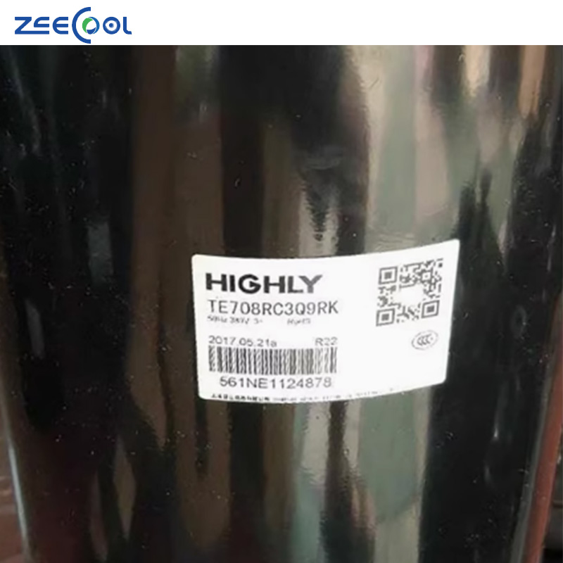TE708RC3Q9RK TE680SC3Q9RK TE638RC3Q9RK 5HP R22 50hz 380V Highly Rotary Compressor for Air Conditioning System