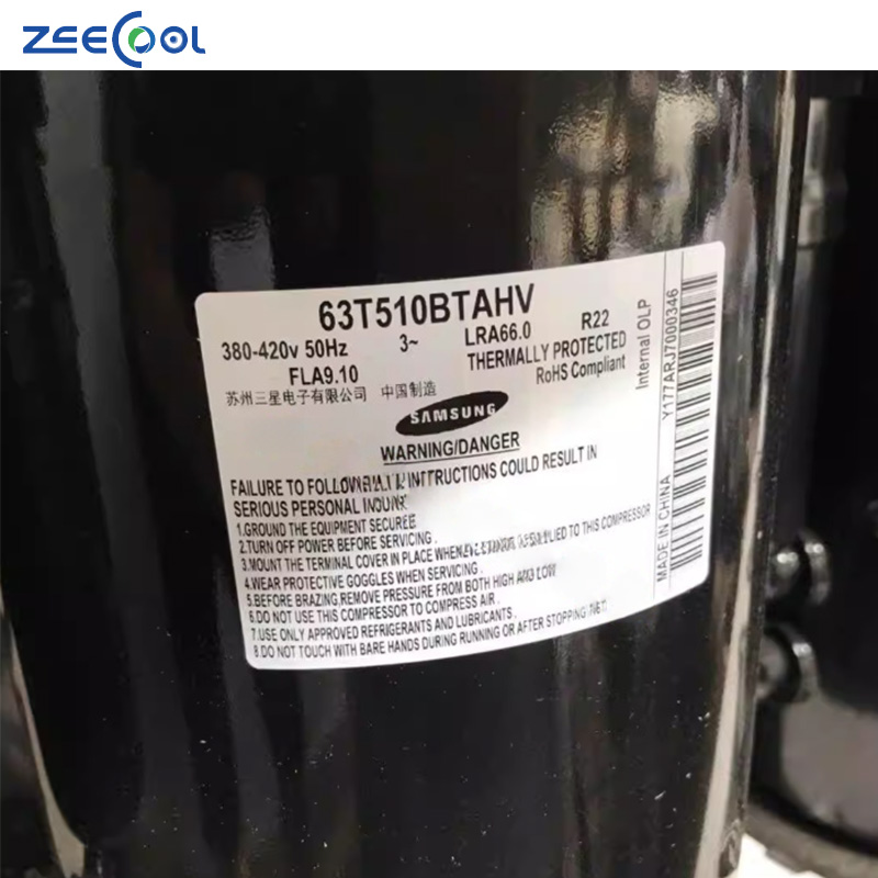 High Performance Samsung 63T480BUAHV 63T510BTAHVR22 5HP R22 Air Conditioning Refrigeration Compressor