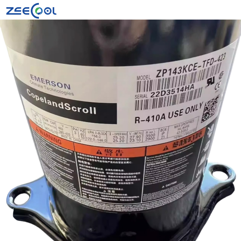 ZP122KCE-TFD-522 ZP122KCE-TF5-522 ZP122KCE-TFD-424 Copeland Scroll 10hp Compressor for Air Conditioner Refrigeration