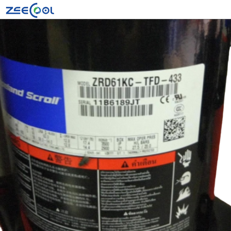 High Performance ZRD61KC-TFD-433 ZPD61KC-TFD-433 Copeland Scroll Air Conditioner 5HP Refrigeration Refrigerated Compressor