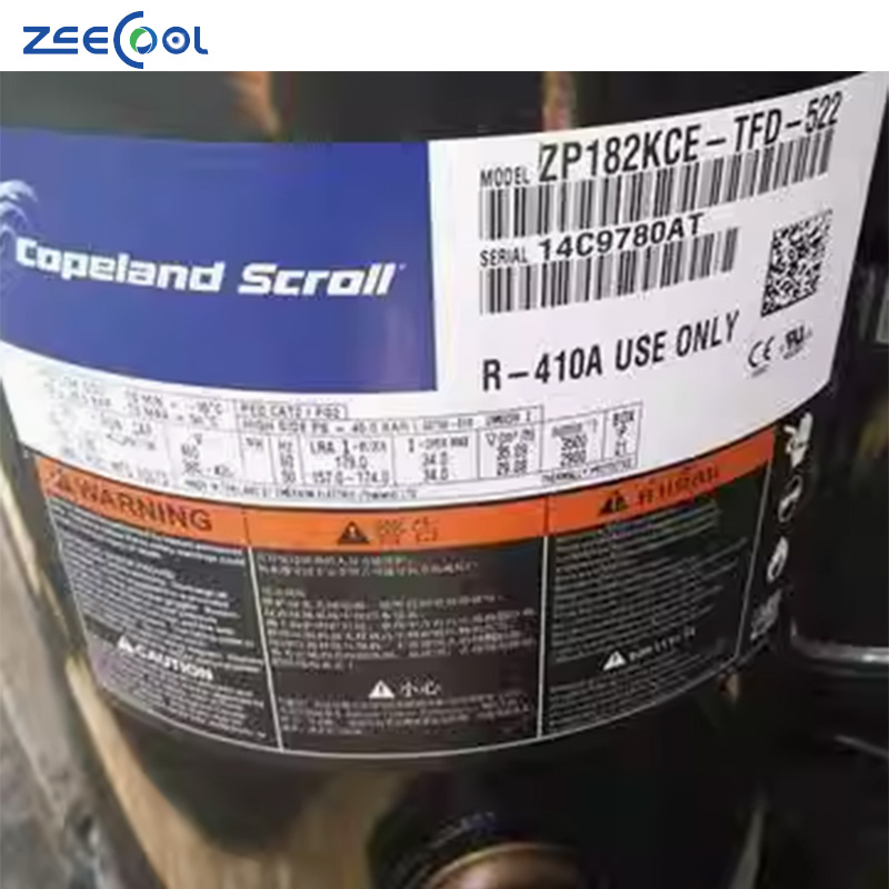 R410A Central Air Conditioner Compressor for Copeland 25hp Compressor ZP182kce-TW7-550 ZP182KCE-TFD-522 ZP182KCE-TFD-477