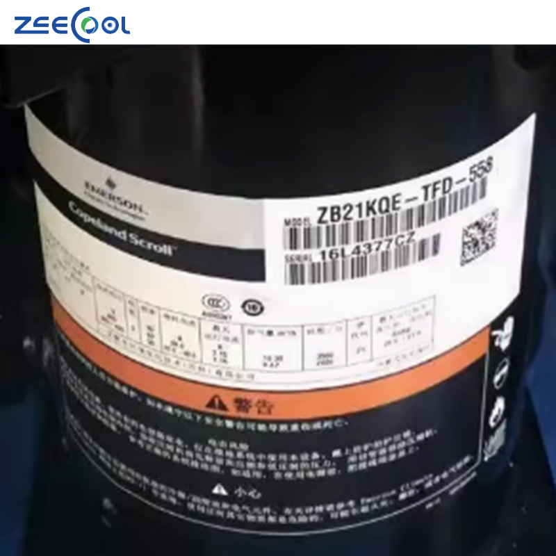 Hot Selling ZB15KQ-TFD-558 ZB19KQ-TFD-558 R404A 5hp Scroll Copeland Compreossor for Refrigeration House