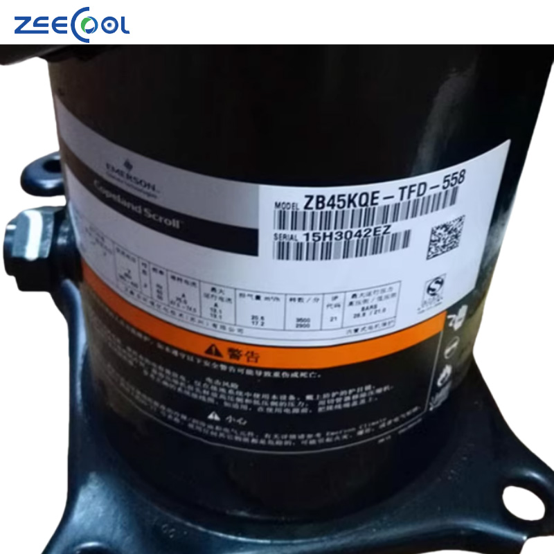 Hot Selling ZB15KQ-TFD-558 ZB19KQ-TFD-558 R404A 5hp Scroll Copeland Compreossor for Refrigeration House