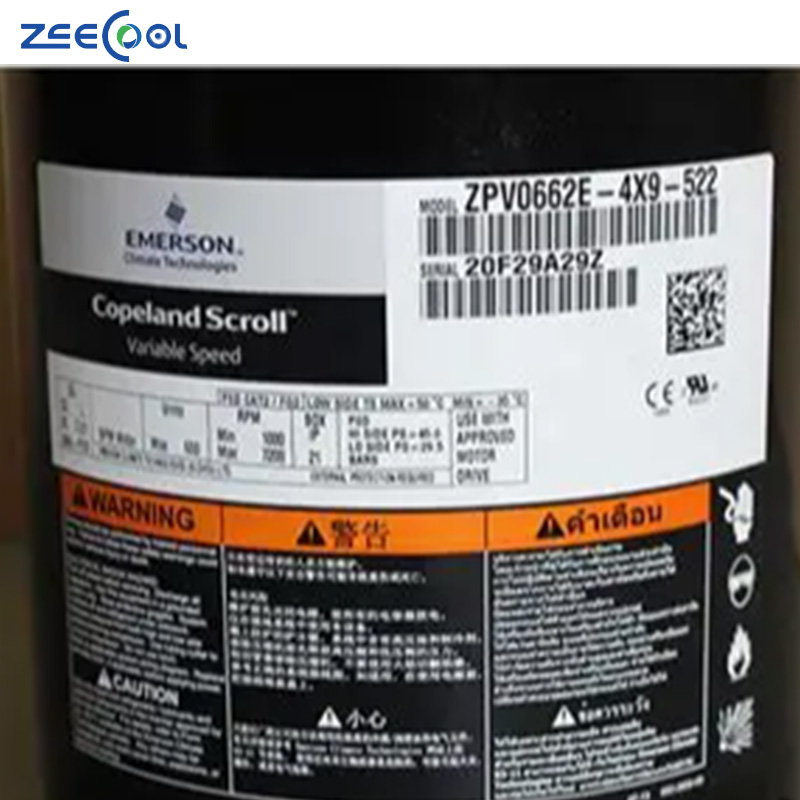 ZPV0962E-4X9-522 Copland Inverter Scroll Compressor R410a for Commercial and Residential Air Conditioner Compressor