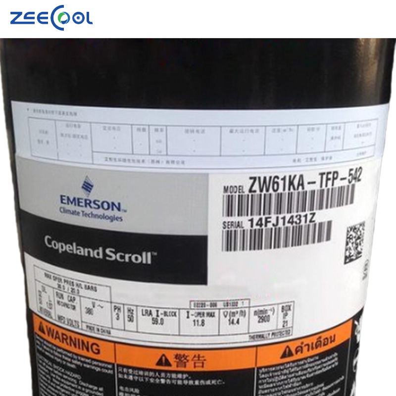 ZW61KA-TFP-522 5hp Copeland Emerson Scroll Compressor Ac Heat Pump Compressor
