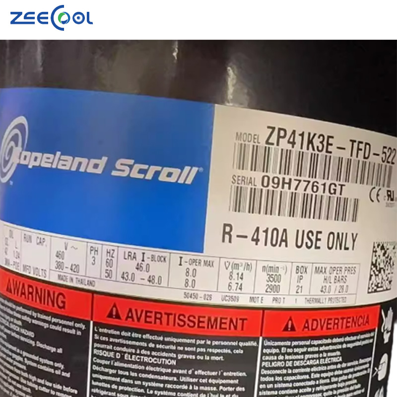 Wholesale Refrigeration Compressor Air Conditioner for ZP41K3E-TFD-522 ZP41K3E-TFD-230 Copeland Scroll Compressor