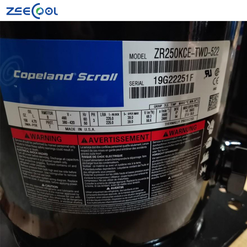 ZR250KC-TWD-522 ZR310KC-TWD-522 Refrigeration Heat Pump Compressor for Copeland Emerson Scroll Compressor Air Conditioning