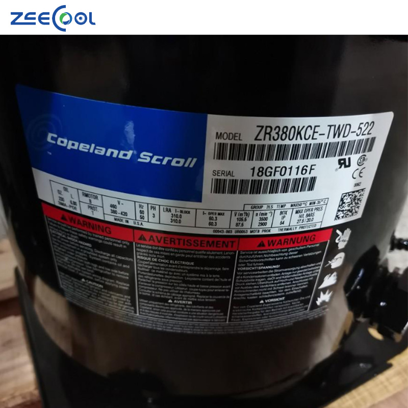 ZR250KC-TWD-522 ZR310KC-TWD-522 Refrigeration Heat Pump Compressor for Copeland Emerson Scroll Compressor Air Conditioning