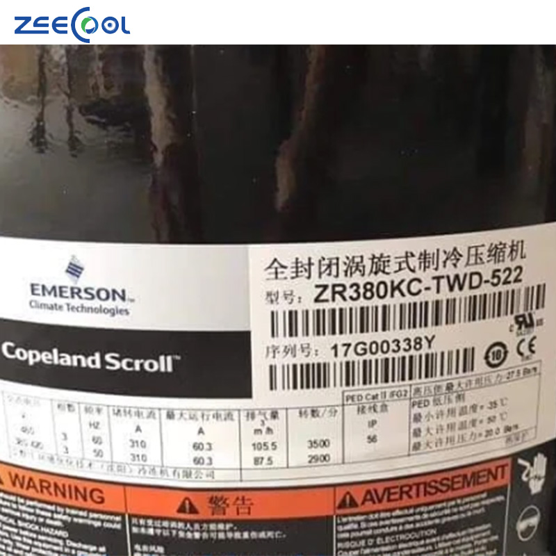ZR250KC-TWD-522 ZR310KC-TWD-522 Refrigeration Heat Pump Compressor for Copeland Emerson Scroll Compressor Air Conditioning