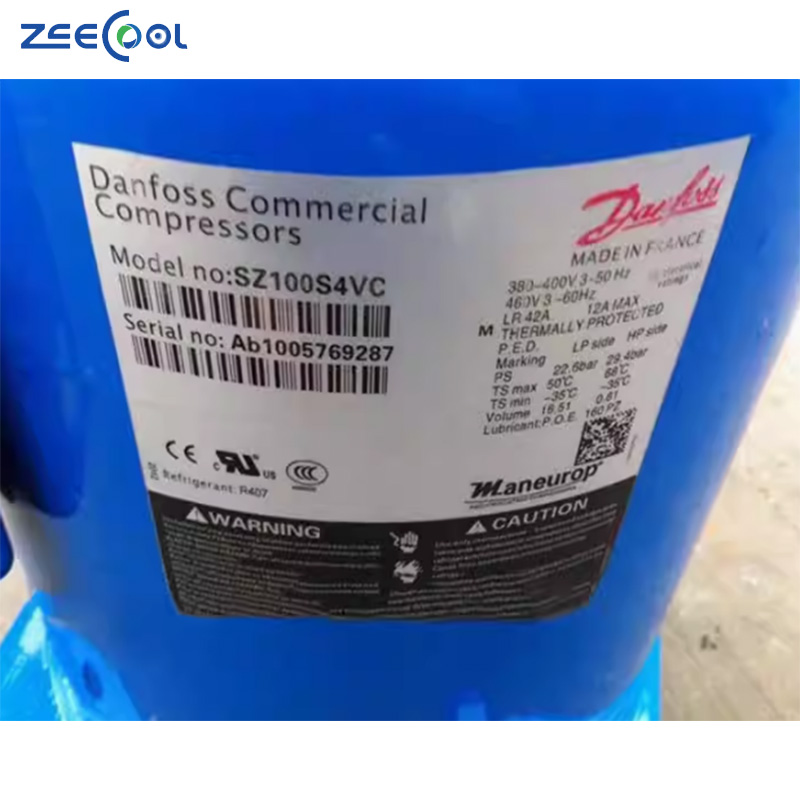 Wholesale Refrigerant R22 R134a R407c Scroll Refrigeration Compressor for Danfoss Compressor SZ084S4VC SZ090S4VC SZ100S4VC