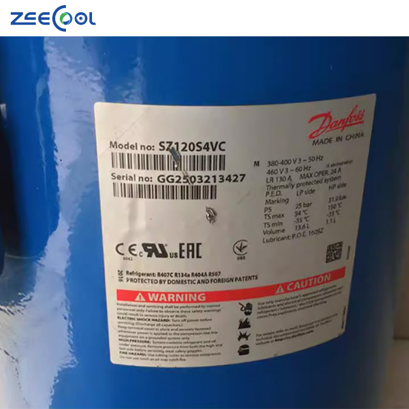 Wholesale Refrigerant R22 R134a R407c Scroll Refrigeration Compressor for Danfoss Compressor SZ084S4VC SZ090S4VC SZ100S4VC