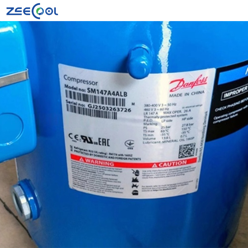 SM124A4ALB SM147A4ALB SM147A3ALB SM147A9ALB 10HP Central Air Conditioning Scroll Refrigeration Compressor 12ton for Dan Foss