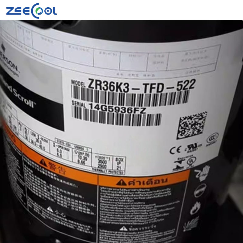 Hot Selling Scroll Copeland Compressor 4HP Air Conditioning Refrigeration Compressor ZR47KC-TFD-522 ZR61KC-TFD-522