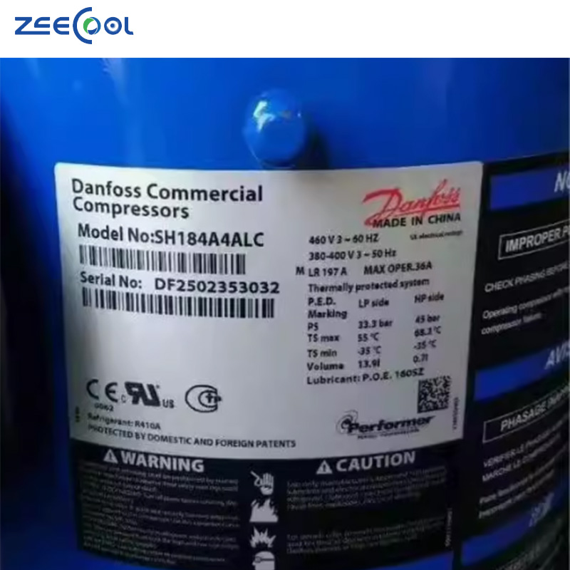 SH090A4ALC 7.5Ton 76100BTU Air Conditioning Scroll Compressor for Danfoss SH120A4ALC Compressor