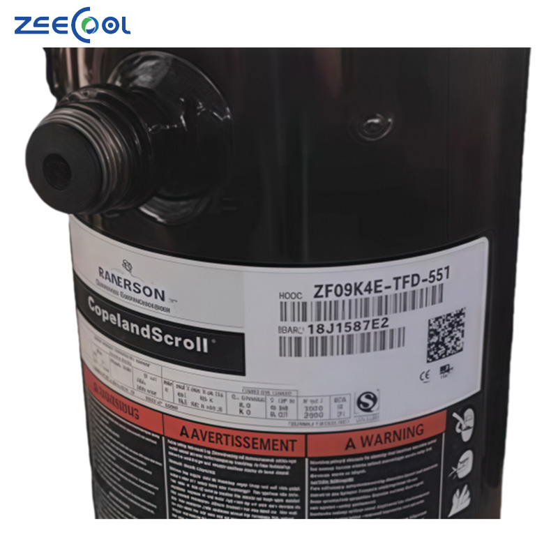 3HP Scroll Hermetic Copeland Compressors ZF09K4E-TFD-551 ZF06K4E-TFD-551