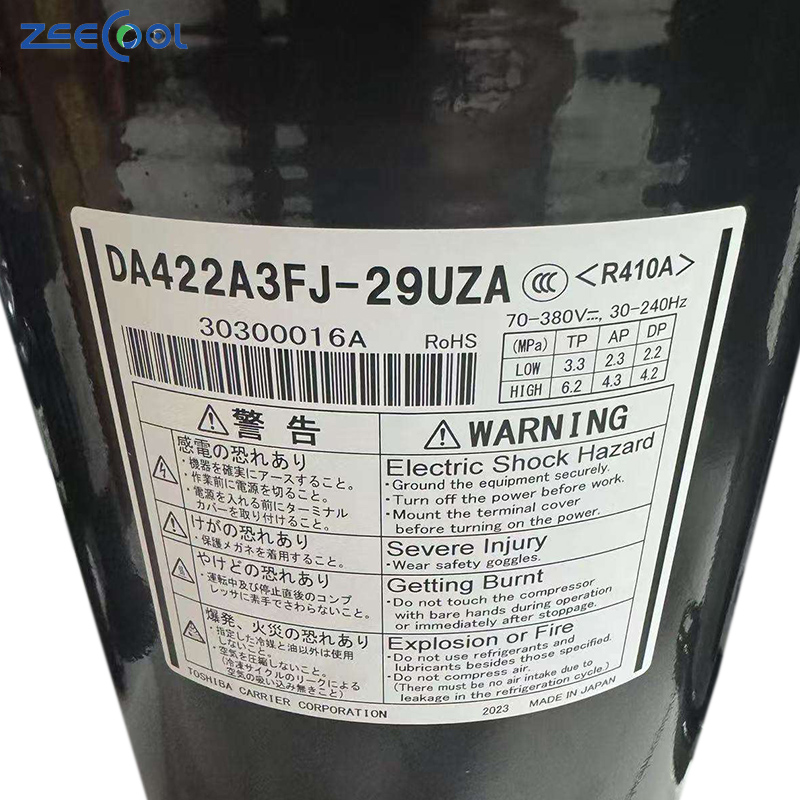 DA422A3FJ-29UZA DA422A3FJ-28UZA R410a Inverter Refrigeration Compressor for VRF Air Conditioning System