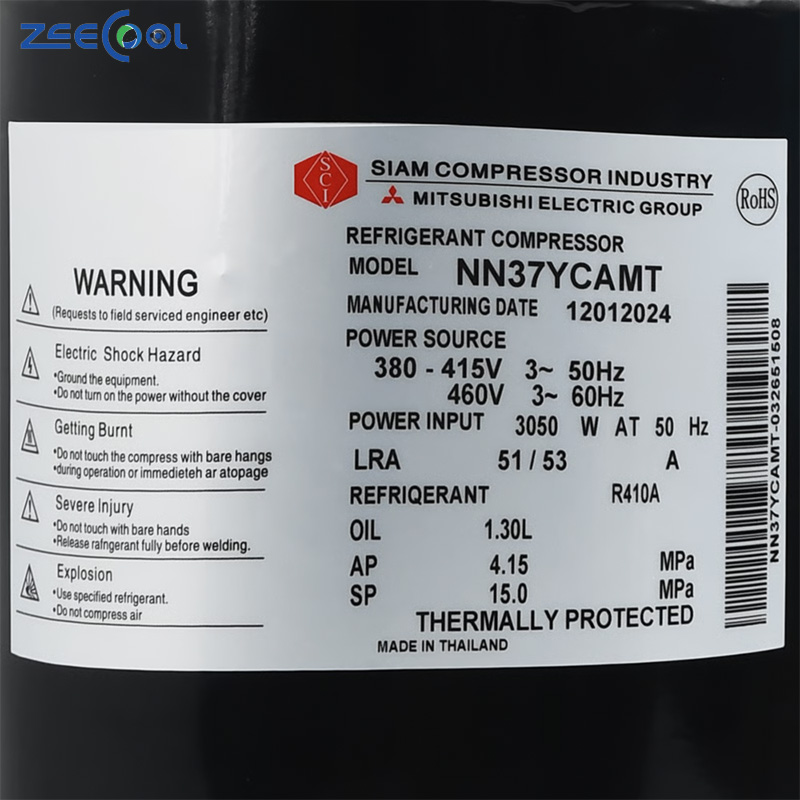Hot Sale NN37YCAMT NN40YCAMT NN40VAAMT NN41VMDT NE44YNMT Compressor High Quality 220V/240V 50Hz R134A Air Conditioner System