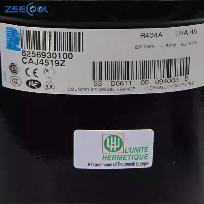 Te-cumseh Scroll Compressor for Secop Refrigeration Refrigerator Compressor 1/2 hp CAJ4511Y CAJ4519T CAJ4517Z CAJ4517E CAJ4519Z