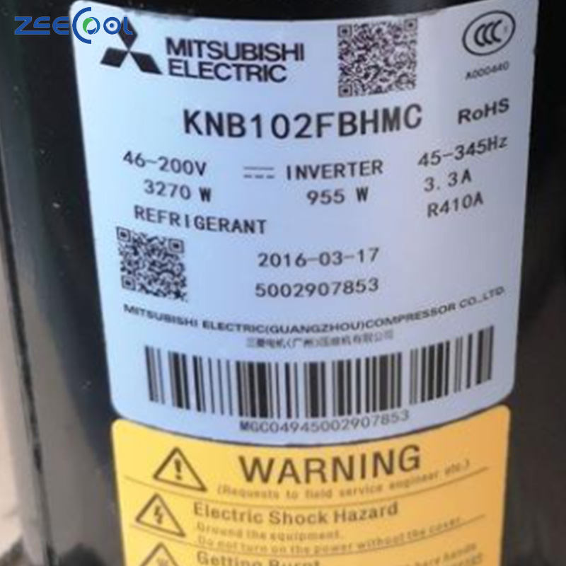 Mit-subishi Rotary Compressor R410A KNB102FBHMC KNB102FEEMC KNB102FADMC for Air Conditioning