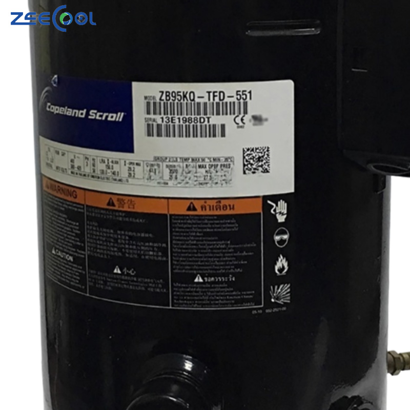 Factory Sale R22 3PH Copeland Scroll Compressor ZB114KQ-TFD-551,ZB114KQ-TFD-550,ZB95KQ-TFD-550 for Air-Conditioner