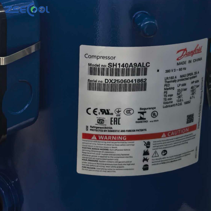 SH140A3ALC SH140A9ALC Refrigeration Part Refrigeration Compressor 12Ton Scroll Compressor for Air Conditioning 3PH 200-230V