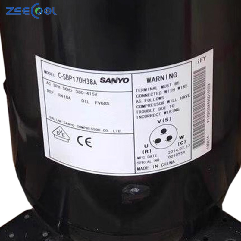 San-yo C-SBP170H38A 3PH 380-415V 50Hz Refrigeration Compressor Scroll Compressor for Air Conditioning for R410 Refrigerant