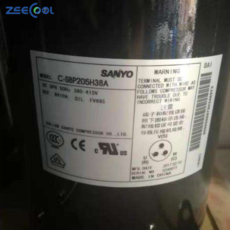 San-yo C-SBP170H38A 3PH 380-415V 50Hz Refrigeration Compressor Scroll Compressor for Air Conditioning for R410 Refrigerant