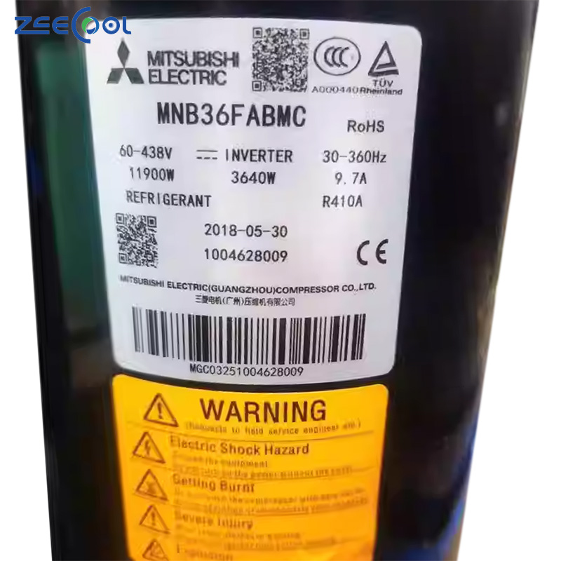 Factory Supply MNB33FBCMC MNB33FEBMC MNB36FAAMC MNB42FFAMC-L Condenser Compressor for Air Conditioner R410A Refrigeration Part