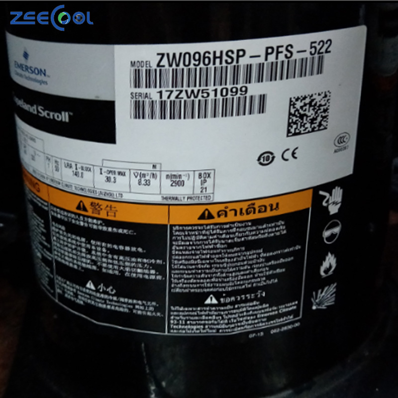 Factory Supply Wholesale ZW096HSP-PFS-522 ZW102HSP-PFS-522 ZW126HSP-PFS-522 R410A for air Energy Heat Pump Compressor
