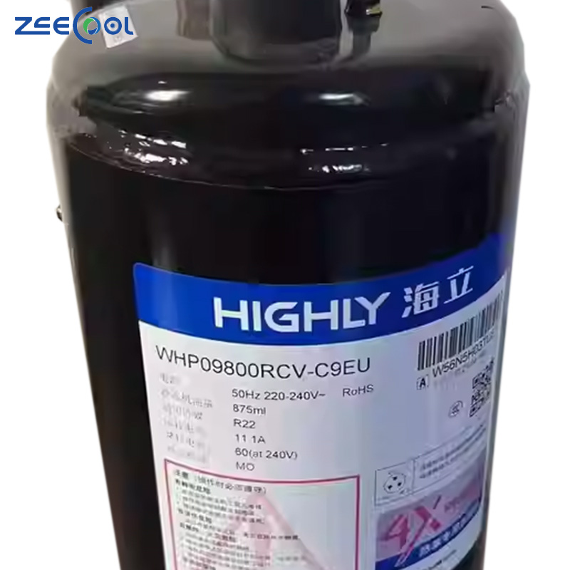 Stainless Steel Rotary Compressor WHP09800DCV-C9EU Evaporator R22 Cooling Heat Pump for Air Conditioner Highly for Refrigeration