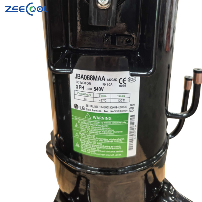 Factory Wholesale JBA068MAA Scroll Refrigeration Compressor R410 for Air Conditioning Application