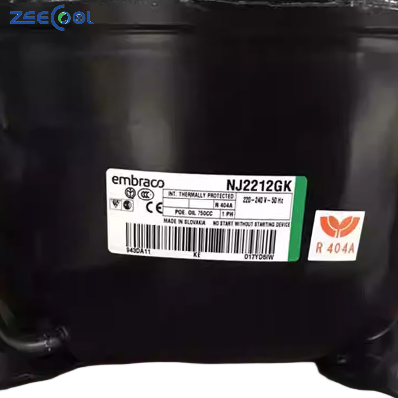 Factory Supply Wholesale NJ2212GK Piston Compressor 220V-240V 50Hz for Home Farm Use Cooling Condenser for R404A