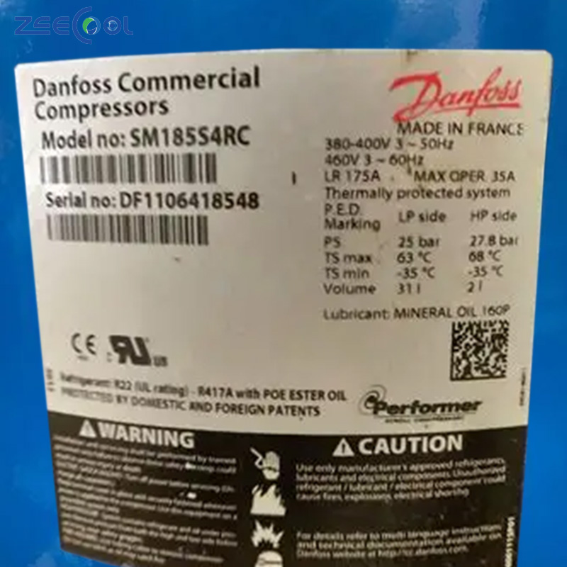 Scroll Refrigeration Compressor SM185S3RC SM185S4RC SM185S9RC SM185W4PC SY185S4RC for Home Central Air R417A