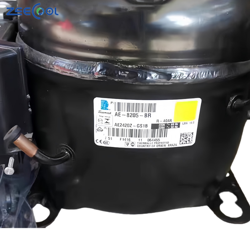 Wholesale Factory-Supplied Piston Refrigeration Compressor AE2420Z-GS1b R4O4A Steel Condenser for Cooling Restaurants Hotels