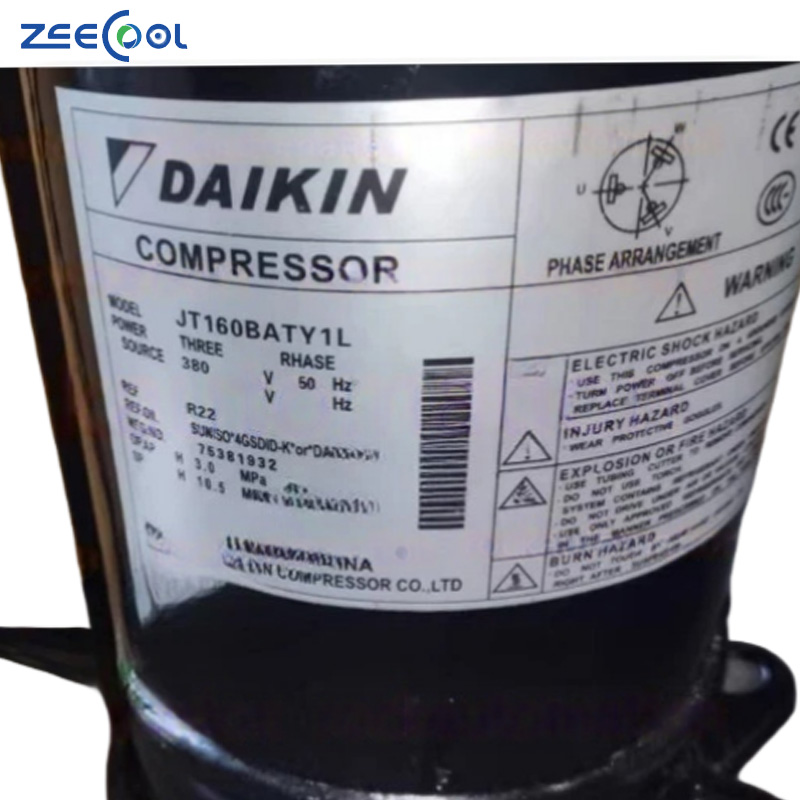 5HP DAIKINS Scroll Compressor JT160BATY1L for air Conditioning Scroll AC compressor R22 JT160G-YEaK Refrigeration Compressor