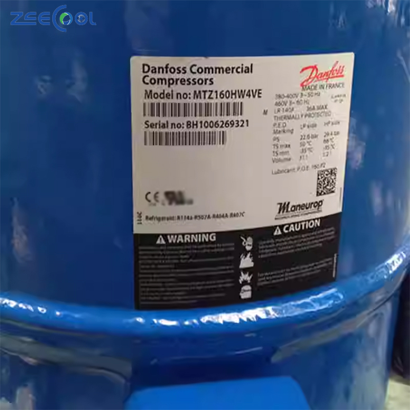 Inverter R404 MT160HS4DVE & MT160HW4DVE Piston Compressors for Refrigerators for Air Conditioners & Hotel Industries