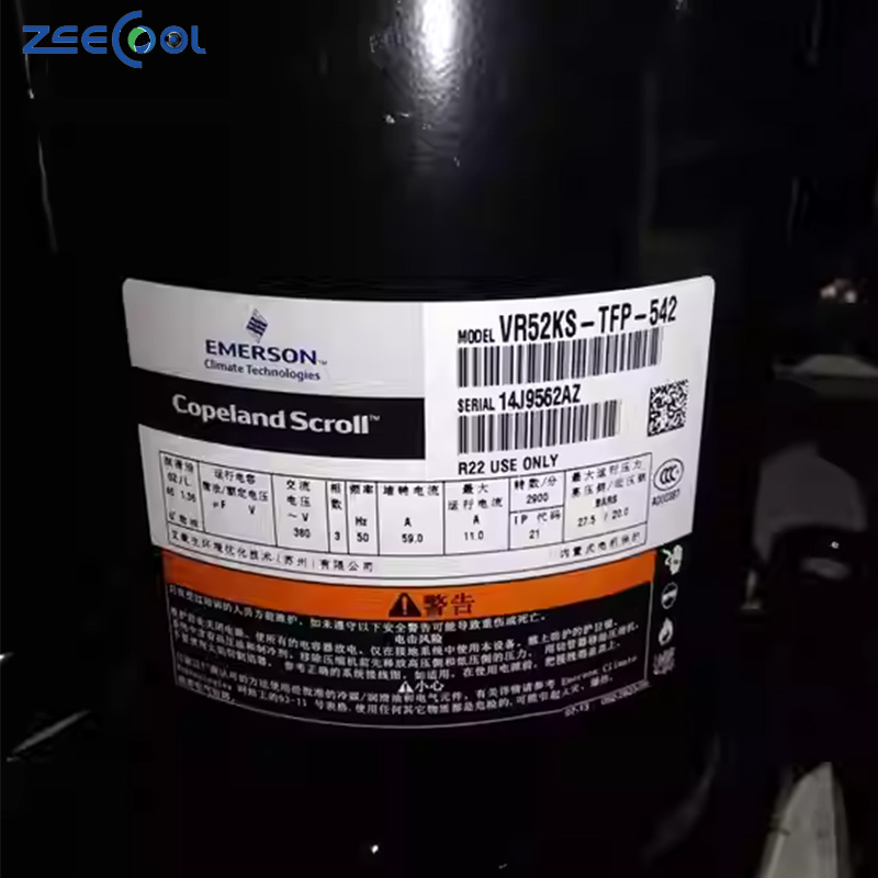 Durable Scroll Compressor VR52KS-TFP-54E VR54KS-TFP-542 for Residential Heat Pump Systems