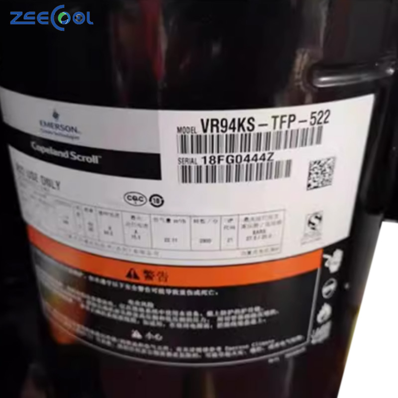 VR94KS-TFP-522 VR108KS-TFP-522 Copeland Scroll Compressor Price 8hp 9hp Refrigeration Compressor for Cold Room