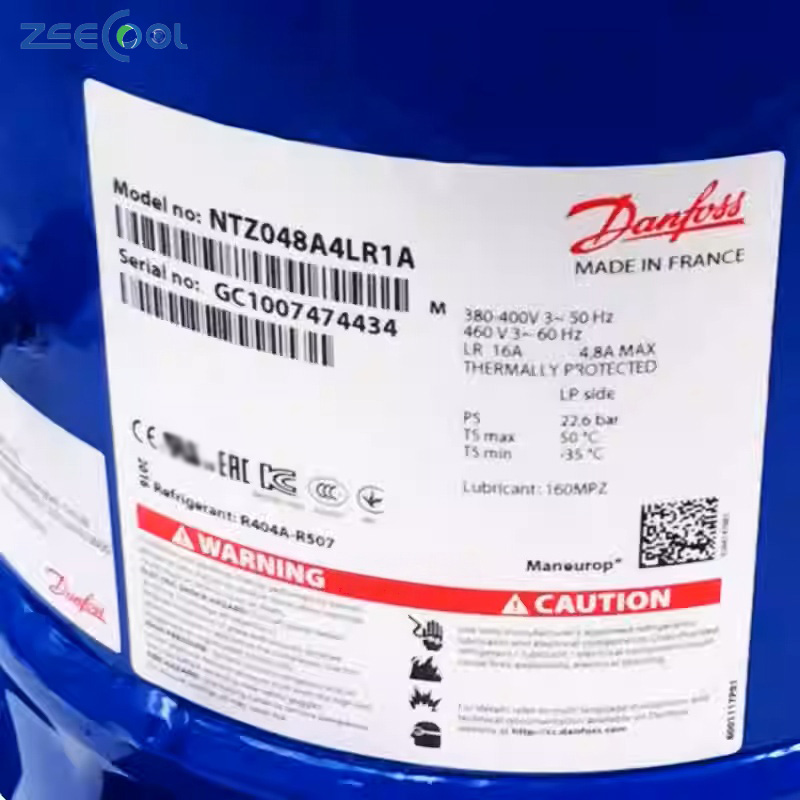 Good Quality NTZ048A4LR1A Low Temperature Commercial Compressors Piston Freezing Compressor Refrigeration Compressor
