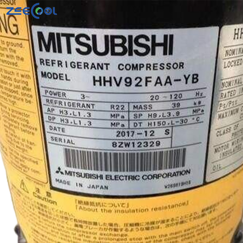 HHV92FB-YJHC HHV92FB-YJC HHV92FAA-YJ HHV92FAA-YJC Original New Mitsubishi 9hp Scroll Inverter Compressor HHV92A1-Y HHV92FA-YB