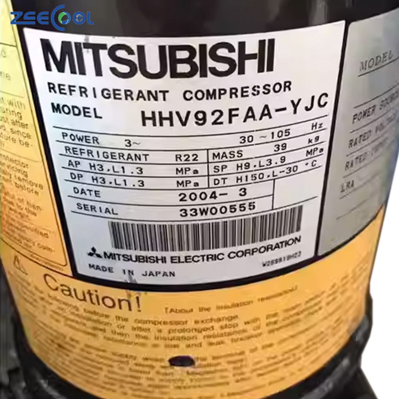 HHV92FB-YJHC HHV92FB-YJC HHV92FAA-YJ HHV92FAA-YJC Original New Mitsubishi 9hp Scroll Inverter Compressor HHV92A1-Y HHV92FA-YB